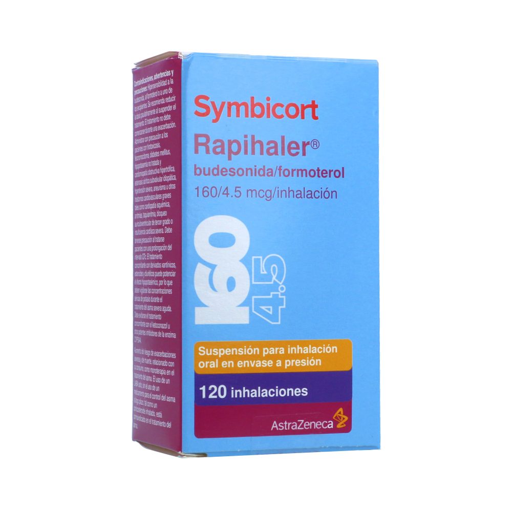 Symbicort Rapihaler 160 4 5 Mcg Frasco X 120 Dosis Suspensi n Symbicort Rapihaler 160 4 5 Mcg Frasco X 120 Dosis Suspensi n