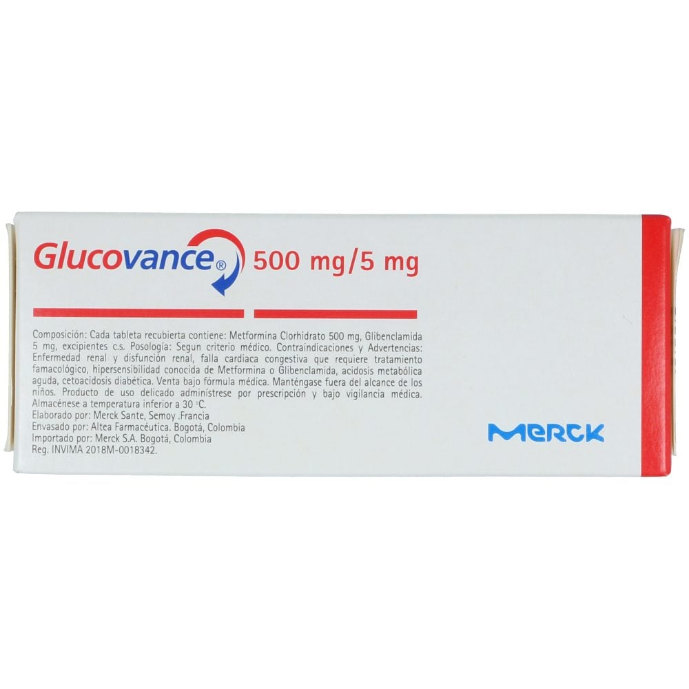 Glucovance 500Mg+5Mg Caja X 30 Tabletas | Los expertos en ahorro Cruz ...