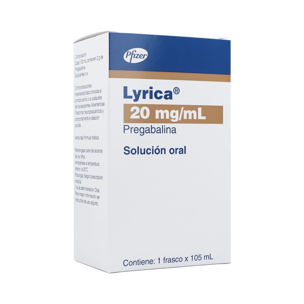Lyrica 20Mg/mL Solución Oral Frasco X 105mL Los expertos en ahorro Cruz Verde Colombia