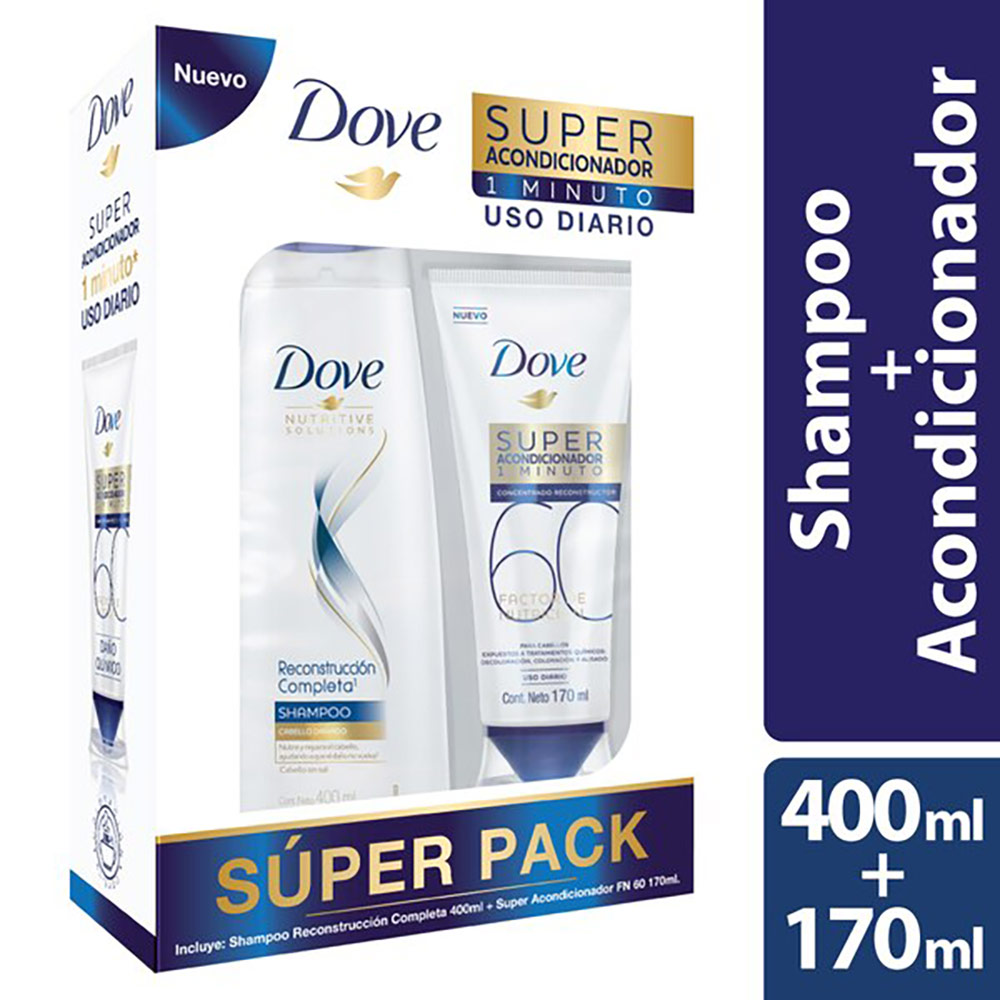 Promo Reconstrucción Completa Shampoo Frasco x 400mL + Acondicionador