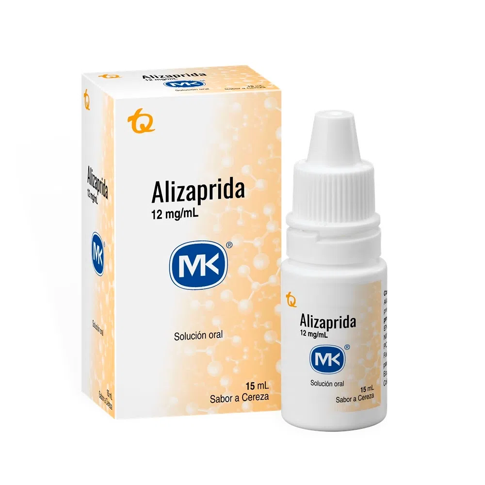 Alizaprida 12Mg/Ml(1 2%) Solucion Oral Frasco X 15Ml Mk Cereza Gotas