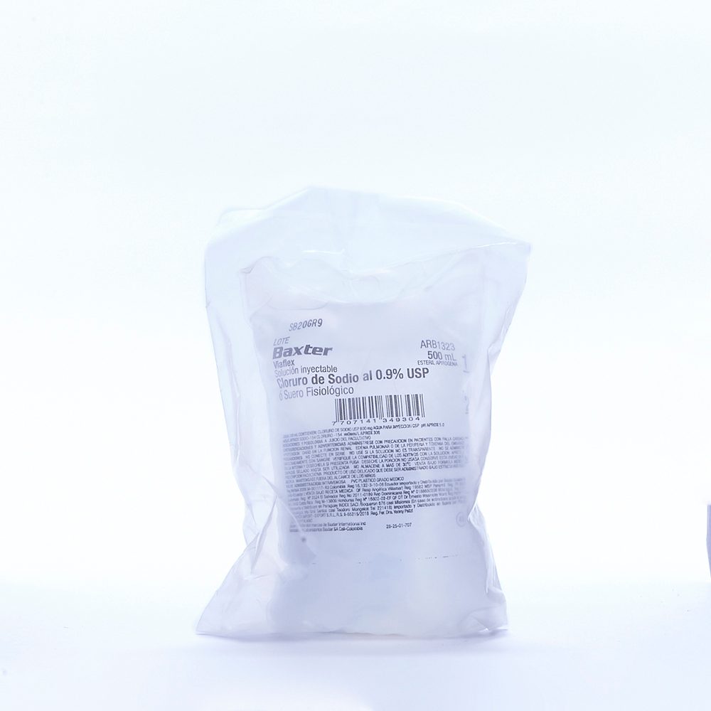 Cloruro De Sodio O Suero Fisiológico 0.9% Sol Iny Baxter Bolsa X ..., image size:1000x1000