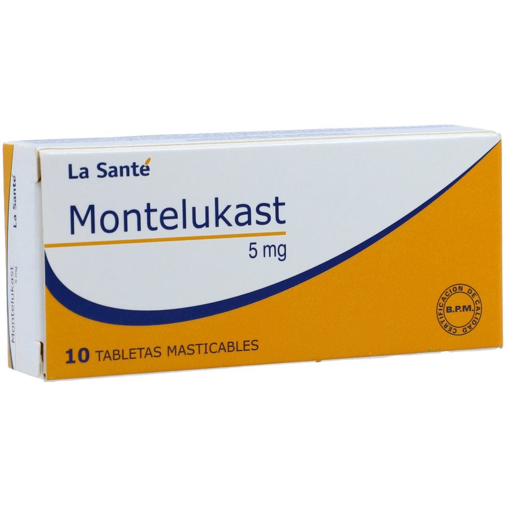 Montelukast Tabletas Masticables 5Mg Caja X 10 | Los Expertos En Ahorro ...