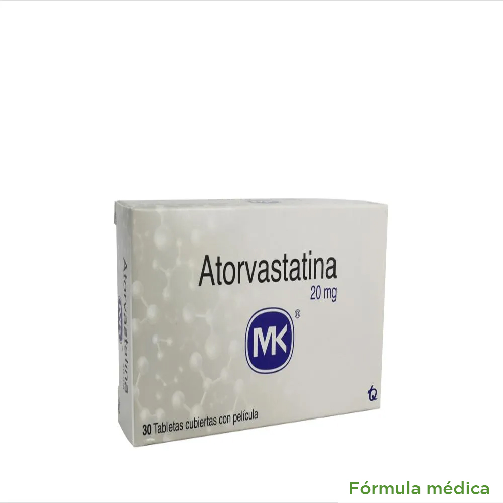 Atorvastatina Mk 20Mg Caja X 30 Tabletas