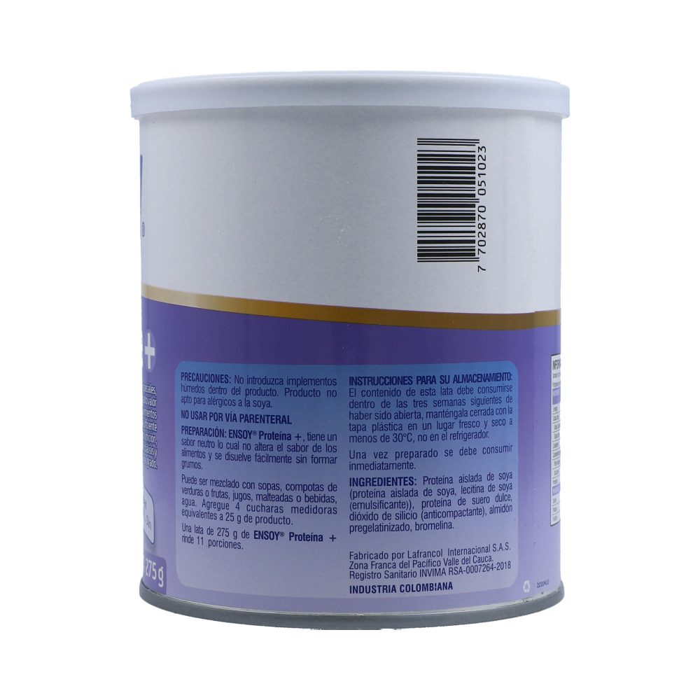Ensoy ProteIna Polvo Tarro X 275Gr Los expertos en ahorro Cruz Verde