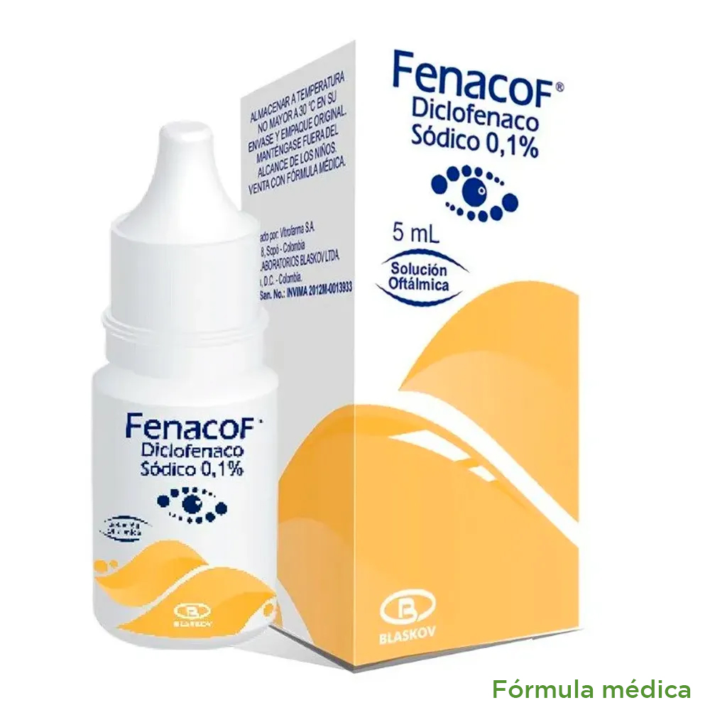 Fenacof 1Mg/Ml(0.1%) Solución Oftalmologica Frasco X 5Ml | Cruz Verde