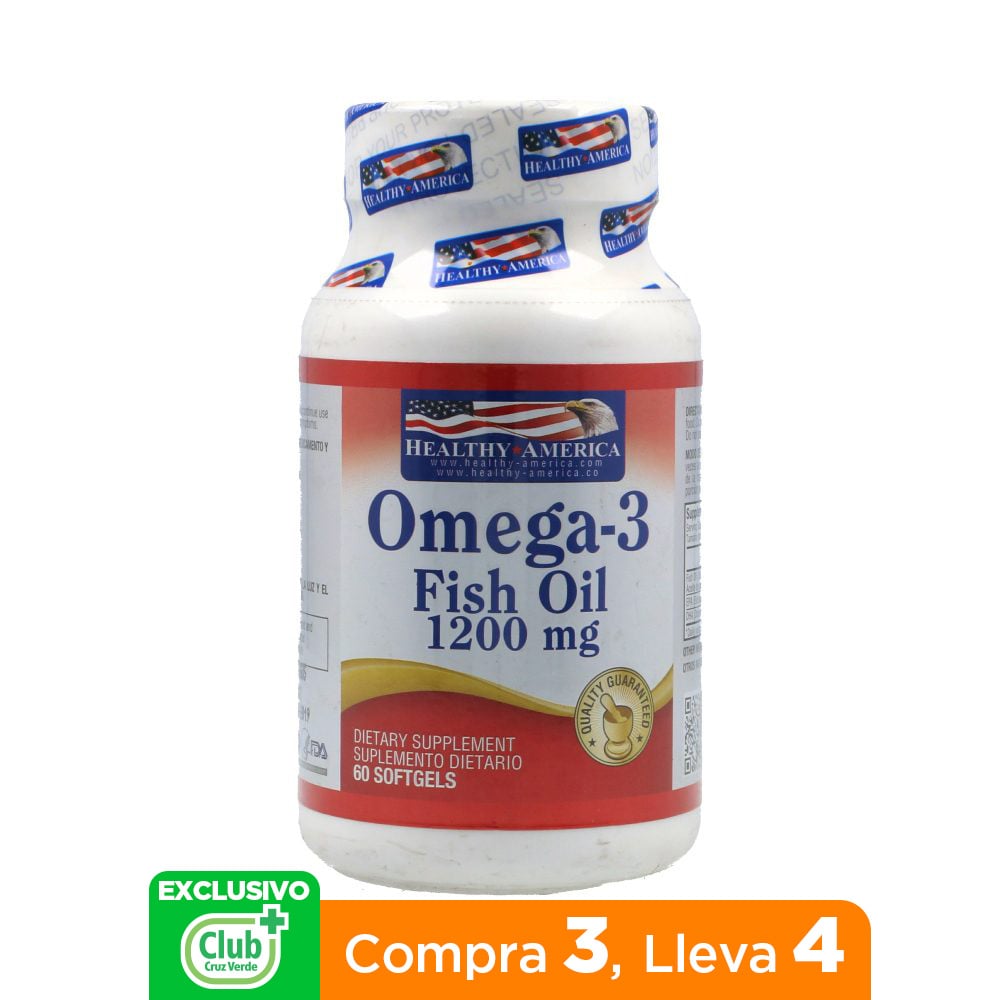 Omega 3 Fish Oil Cápsulas Blandas 1200Mg Frasco X 60 Los expertos en
