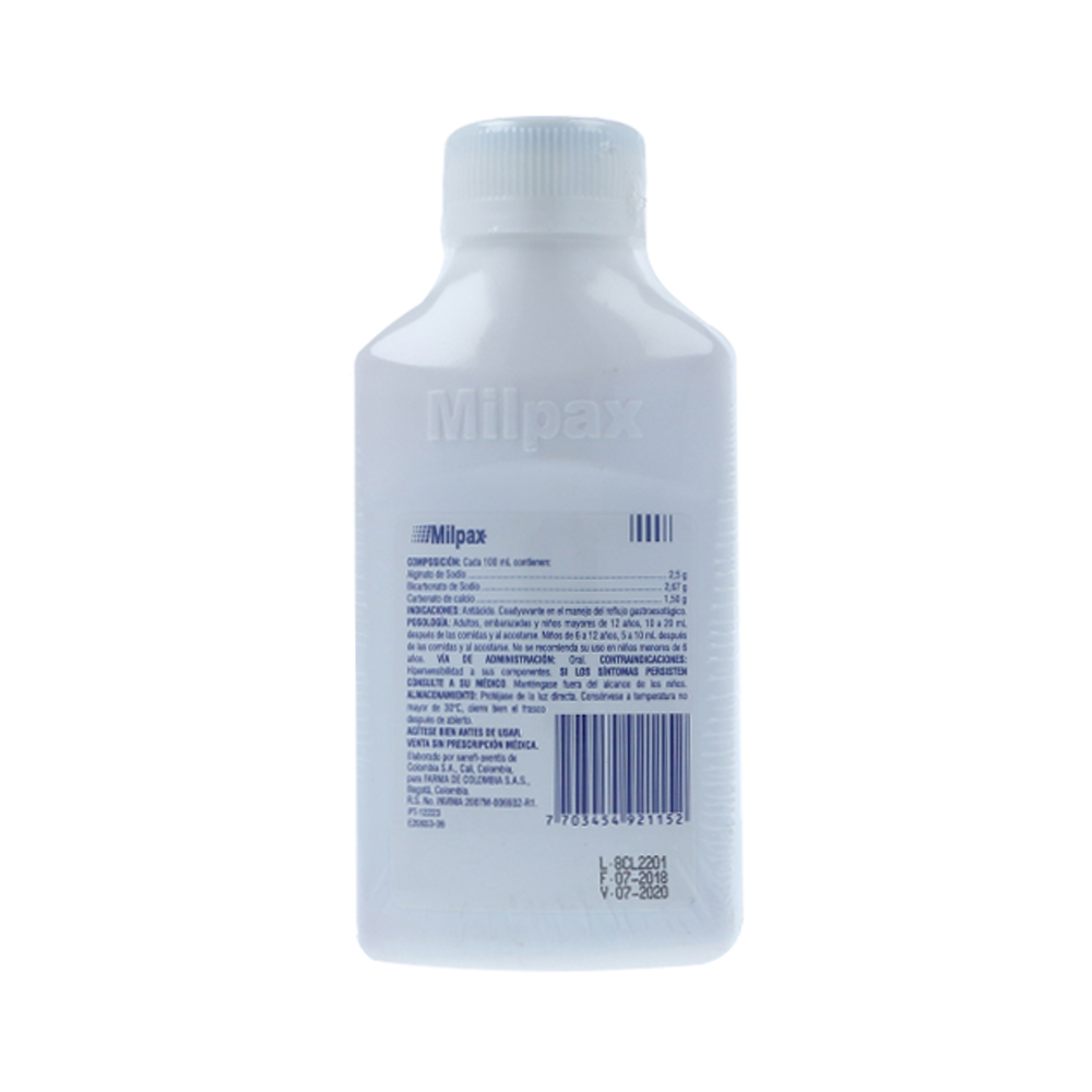 Milpax Suspensi n Oral Frasco X 360mL Cereza Colombia