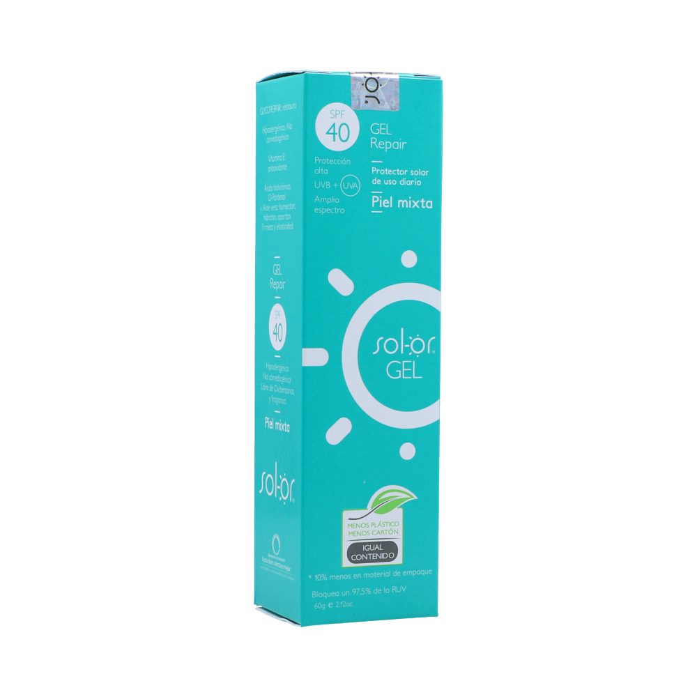 SolOr Gel Repair spf 40 Tubo X 60 g Protector Solar Piel Mixta Los