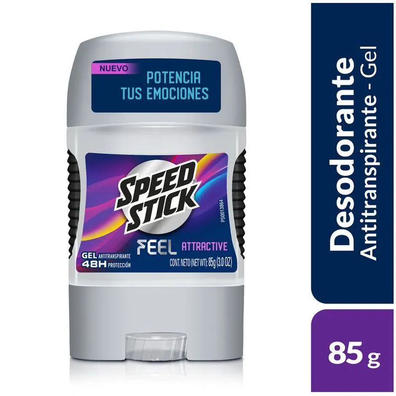 Desodorante Feel Attractive Speed Stick Gel 48H Barra X 85Gr Los