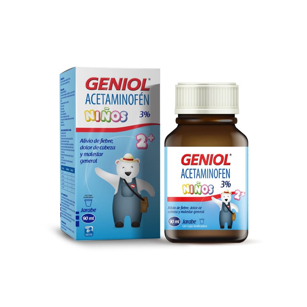 Geniol Niños 2+ Jarabe 3 Frasco X 90 mL Los expertos en ahorro Cruz