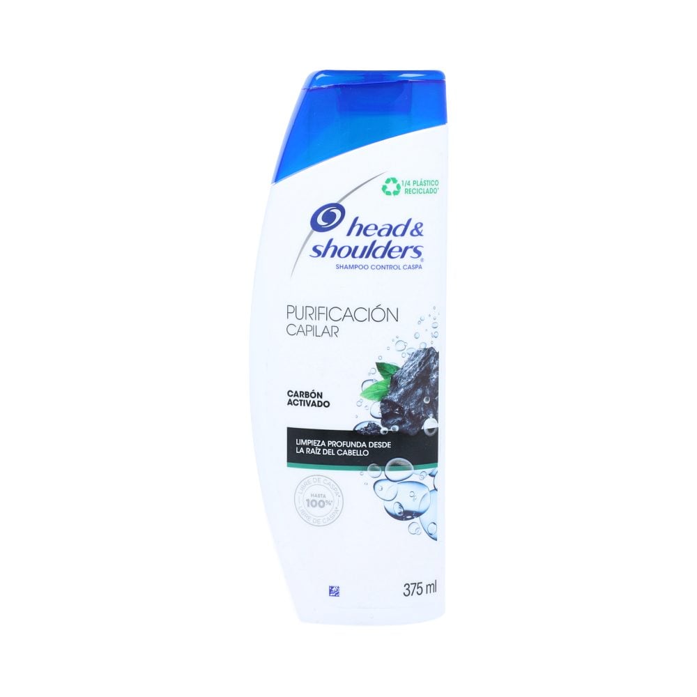 Shampoo Head & Shoulders Control Caspa Purificación Capilar Carbón Activado Frasco X 375mL Los