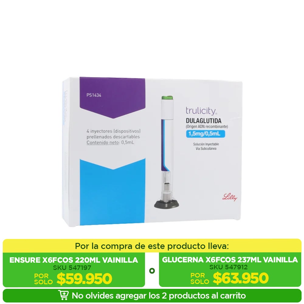 Trulicity 1.5Mg/0.5Ml(3Mg/Ml) Sol Iny Caja X 4Jerprel