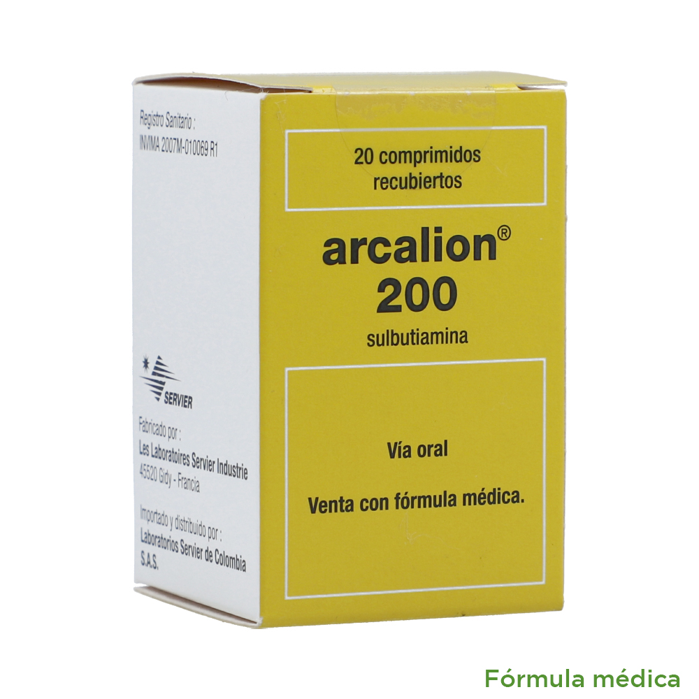 Arcalion 200 mg Tabletas Recubiertas Frasco X 20
